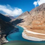 ladakh-first-rock-check-dam-indus-river-water-irrigation