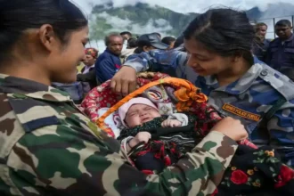 nepal-flood-one-and-half-month-old-baby-rescue-video-viral