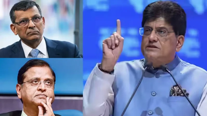 india-gdp-growth-piyush-goyal-raghuram-rajan-subhash-chandra-garg